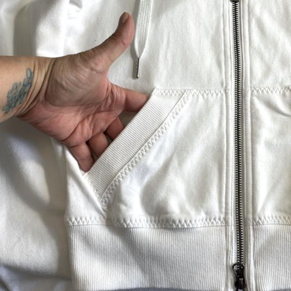 COPY - Adidas Stella McCartney White Full Zip Hoodie - Picture 5 of 9